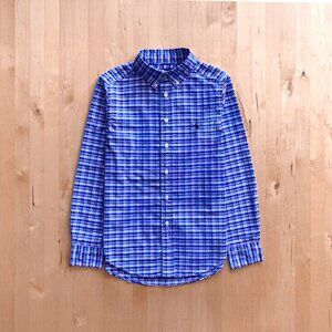 Ralph Lauren Plaid Dress Shirt Boys Medium